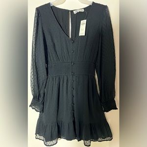 Black long sleeve dress